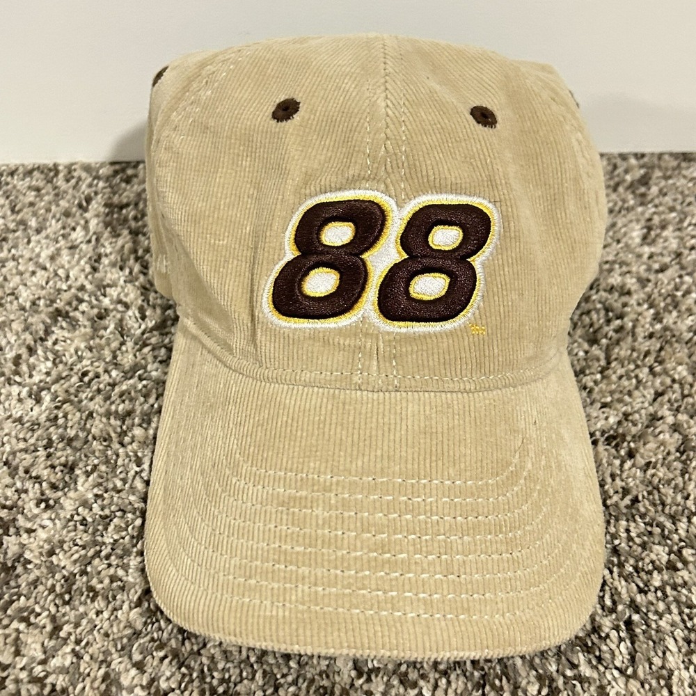 Dale Jarrett 88 UPS Racing NASCAR Signature Chase Brown Corduroy Hat OS Mens
